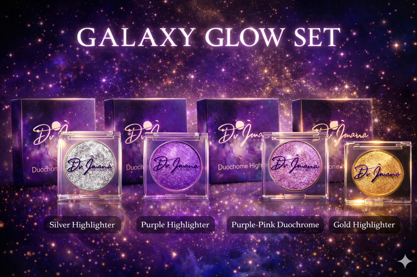 🌌 Galaxy Glow Set – باقة المجرة (4 ألوان)